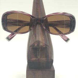 OLIVER PEOPLES PHOEBE OVAL PURPLE SUNGLASSES